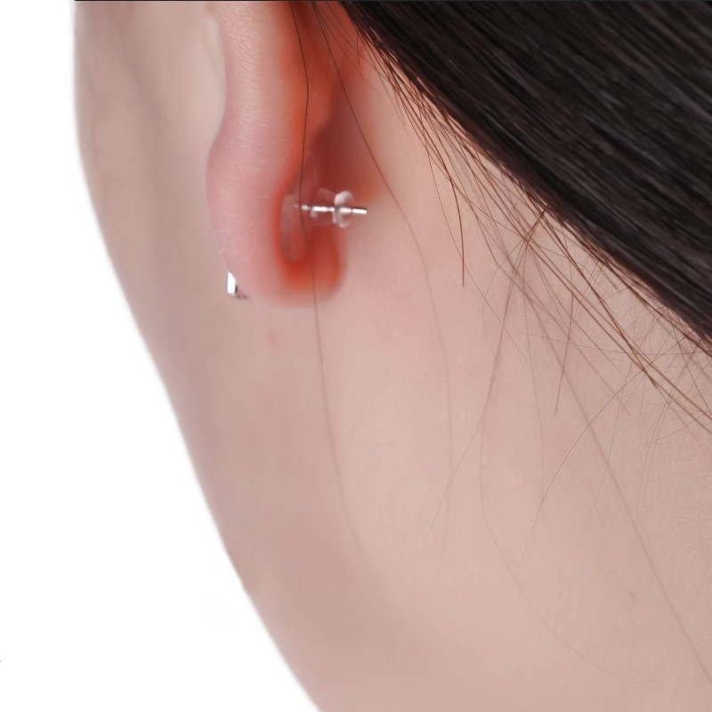 29pcs Fishing Hook Earring Backings, Transparent Safety Plugs